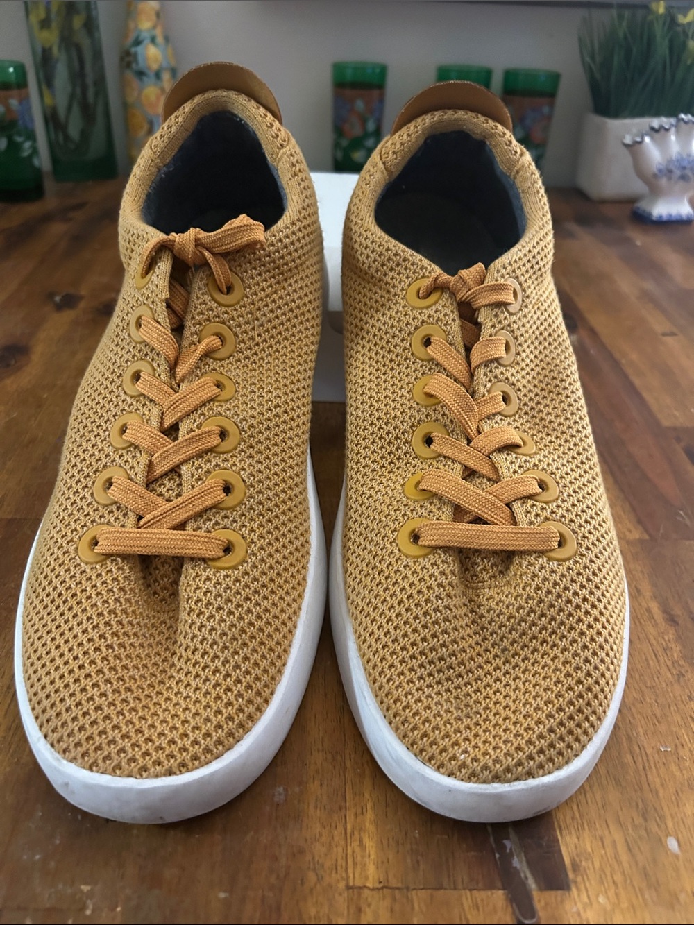 Allbirds Men's Tree Piper Lux Honey Knit Lace Up Sneakers: 11